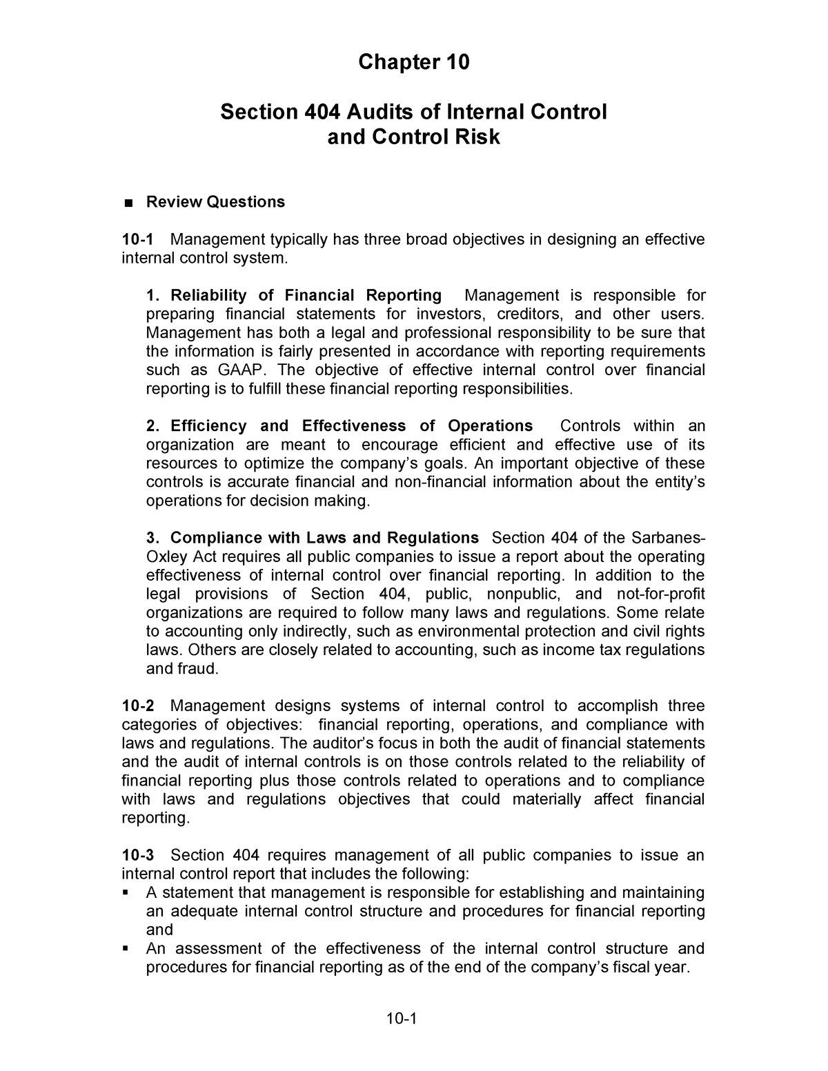 Solution Manual Audit Arens Edisi 12 Chapter (10) – Aka609 With Regard To Internal Control Audit Report Template