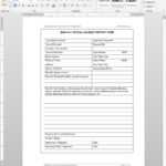 Special Incident Report Template | Bnk110 1 Within It Incident Report Template