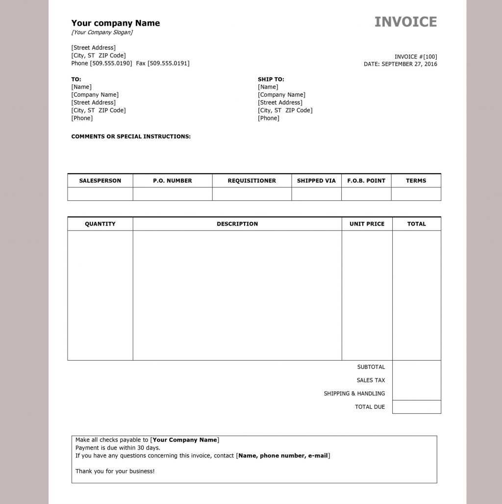 Spreadsheet Free Invoice Template Excel Download Uk Within Free Downloadable Invoice Template For Word