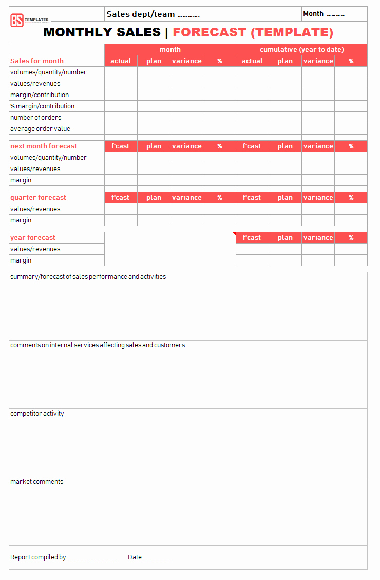 Spreadsheet Monthly Sales Report Then Templates And Weekly For Sales Call Reports Templates Free