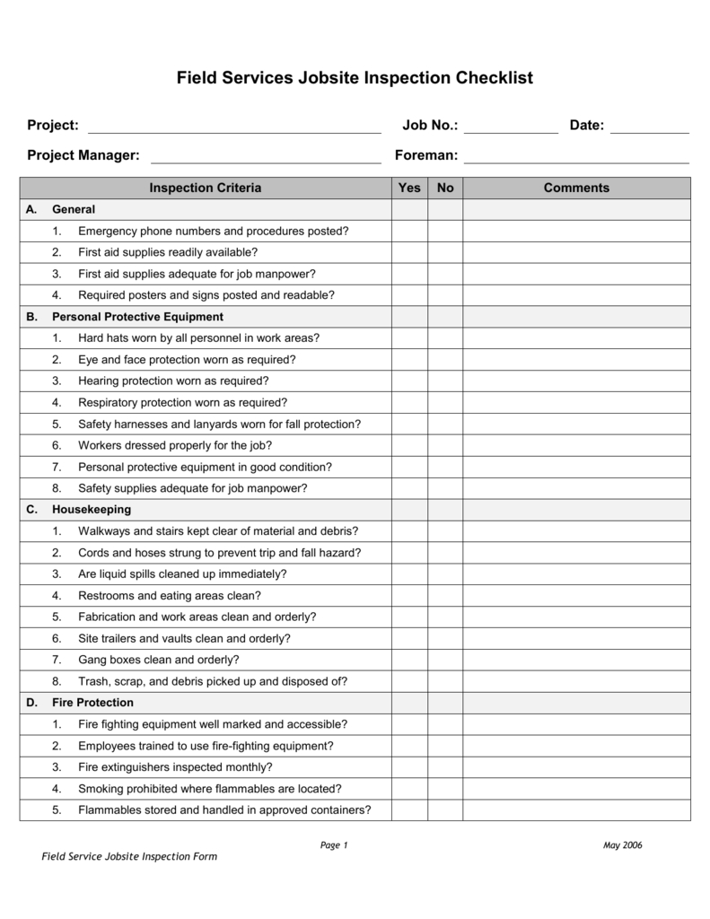 Spreadsheet Pection Checklist Templates Format Template Free Intended For Home Inspection Report Template Free