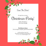Staff Christmas Party Invitation Templates – Falep With Free Christmas Invitation Templates For Word