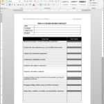 Standard Checklist Template – Dalep.midnightpig.co Within Free Standard Operating Procedure Template Word 2010