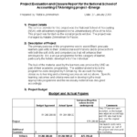 Standard Evaluation Report | Templates At With Template For Evaluation Report