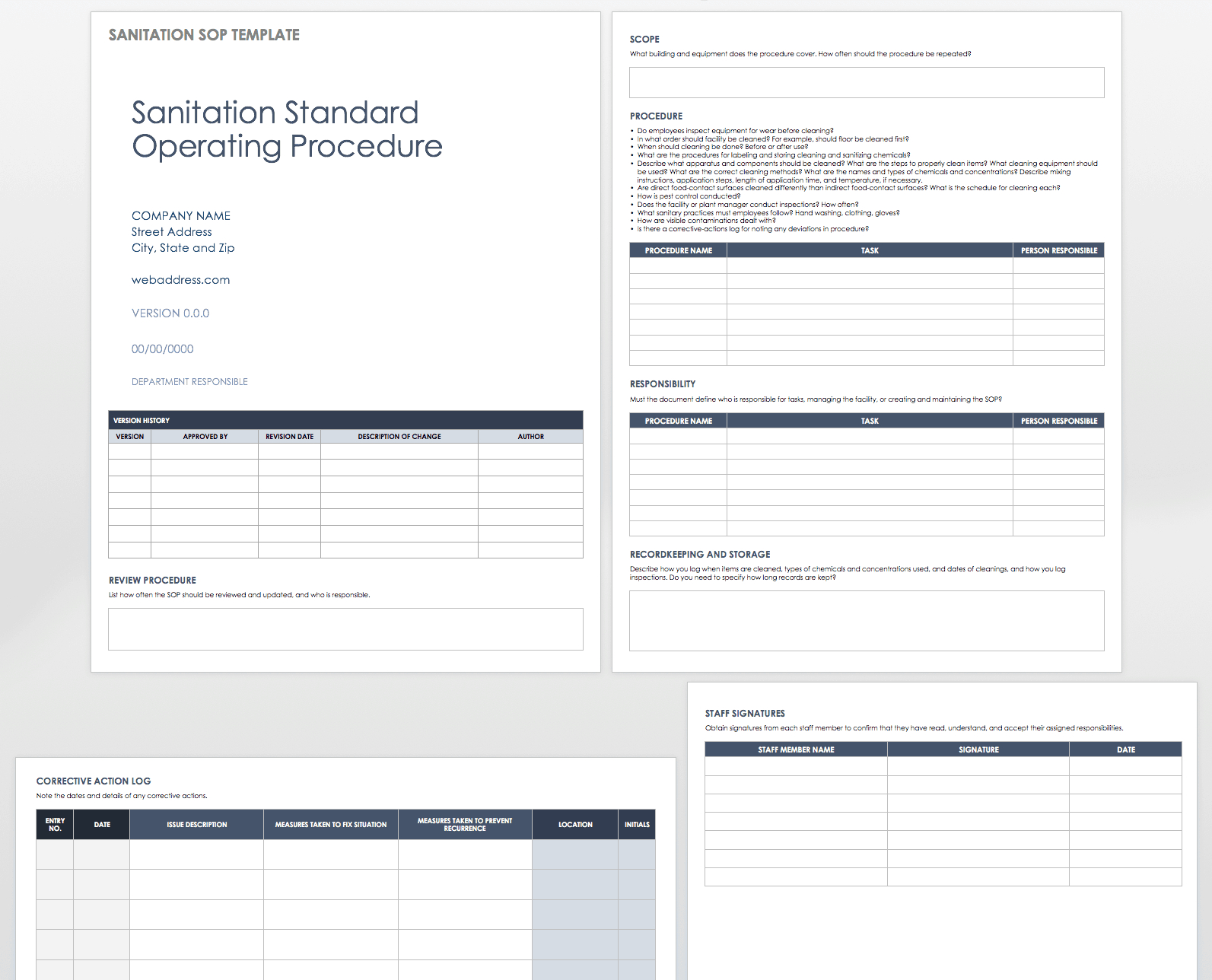 Standard Operating Procedures Templates | Smartsheet With Regard To Business Rules Template Word