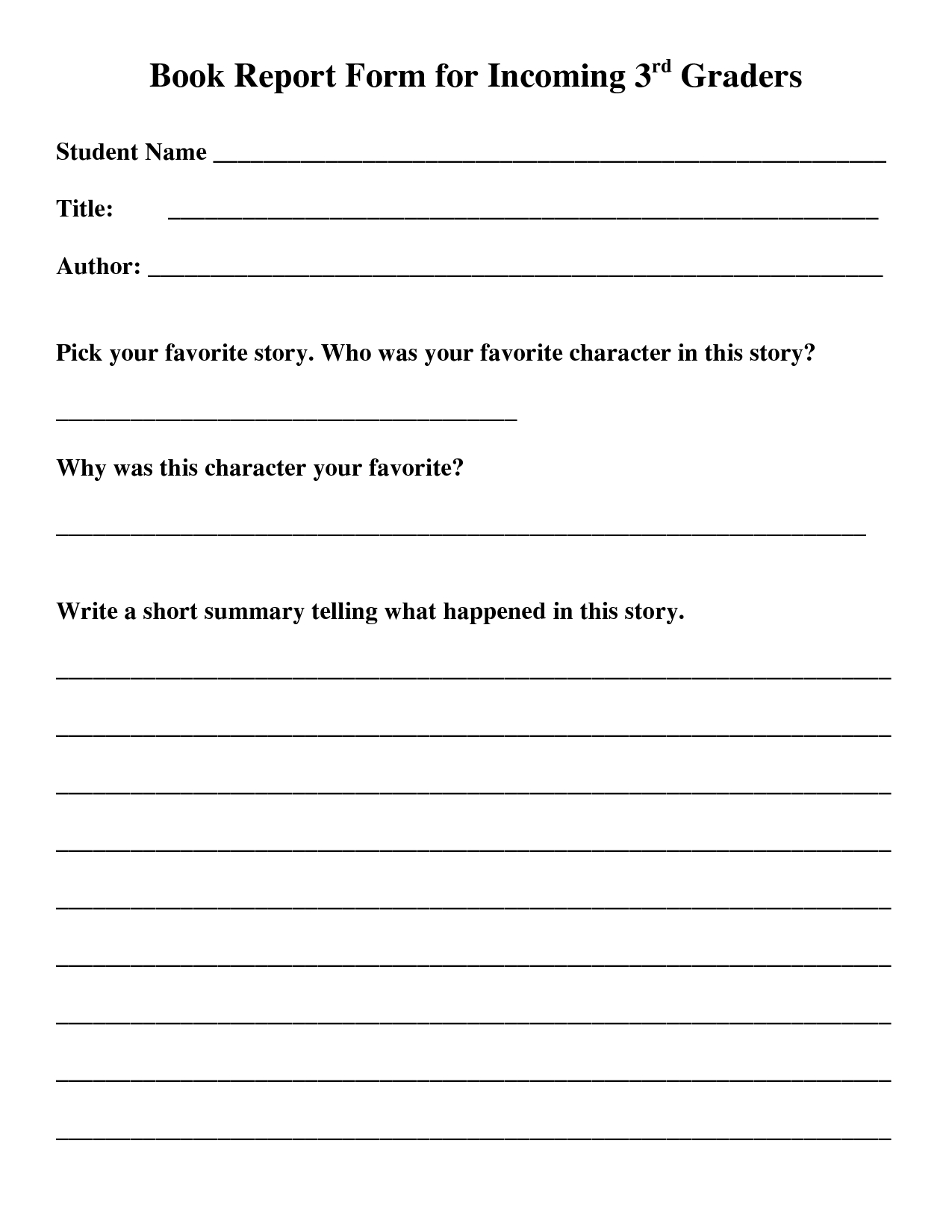 State Report Worksheet | Printable Worksheets And Activities For 2Nd Grade Book Report Template