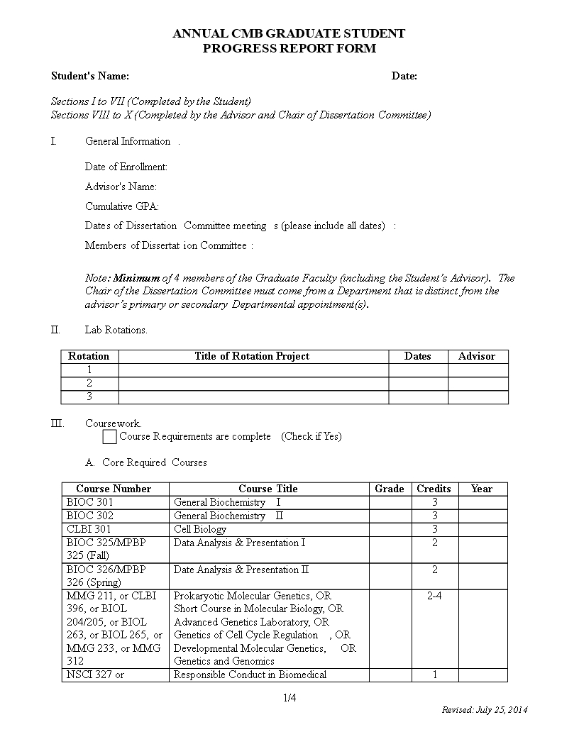 Student Progress Report | Templates At Allbusinesstemplates In Student Progress Report Template