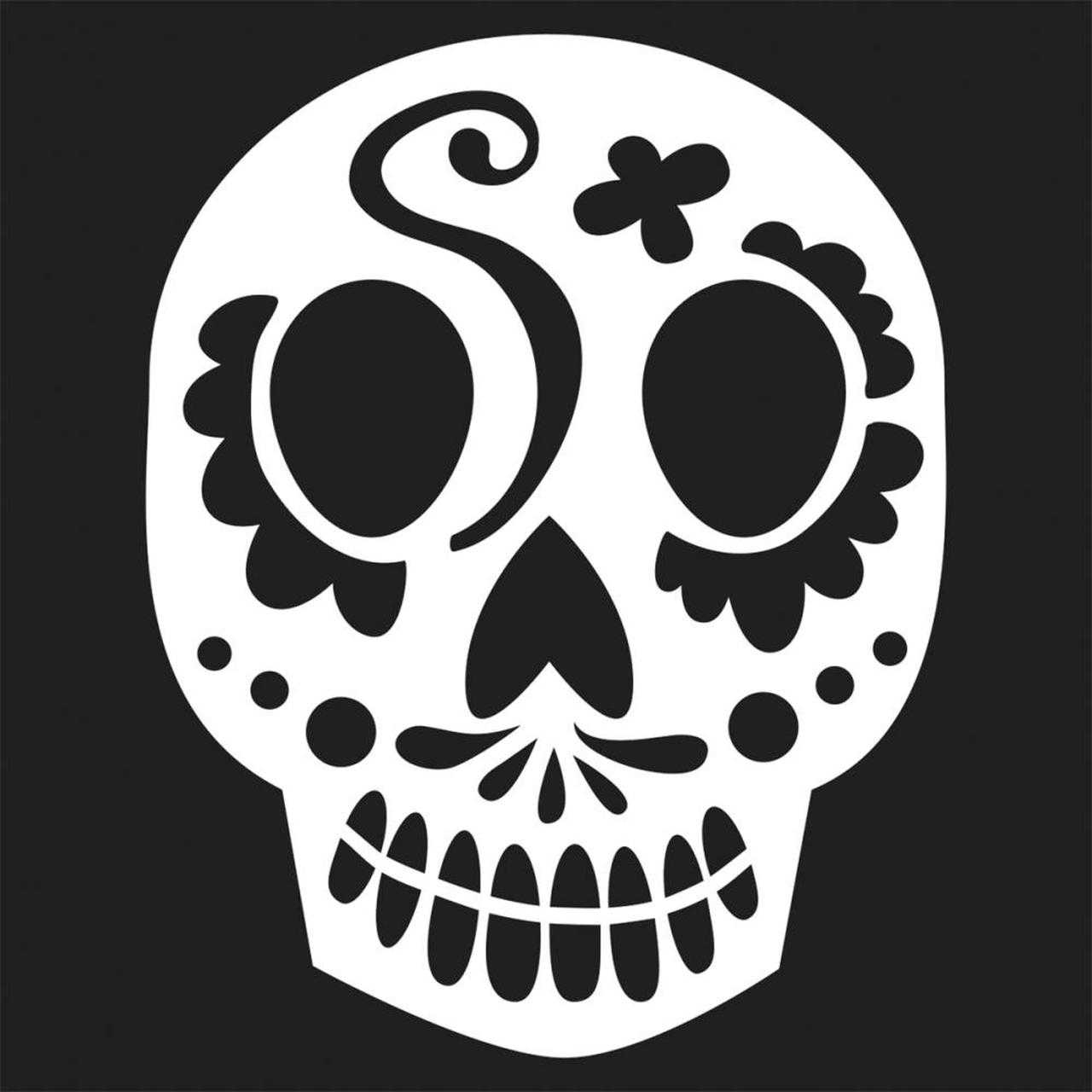 Sugar Skull Template – Calep.midnightpig.co For Blank Sugar Skull Template
