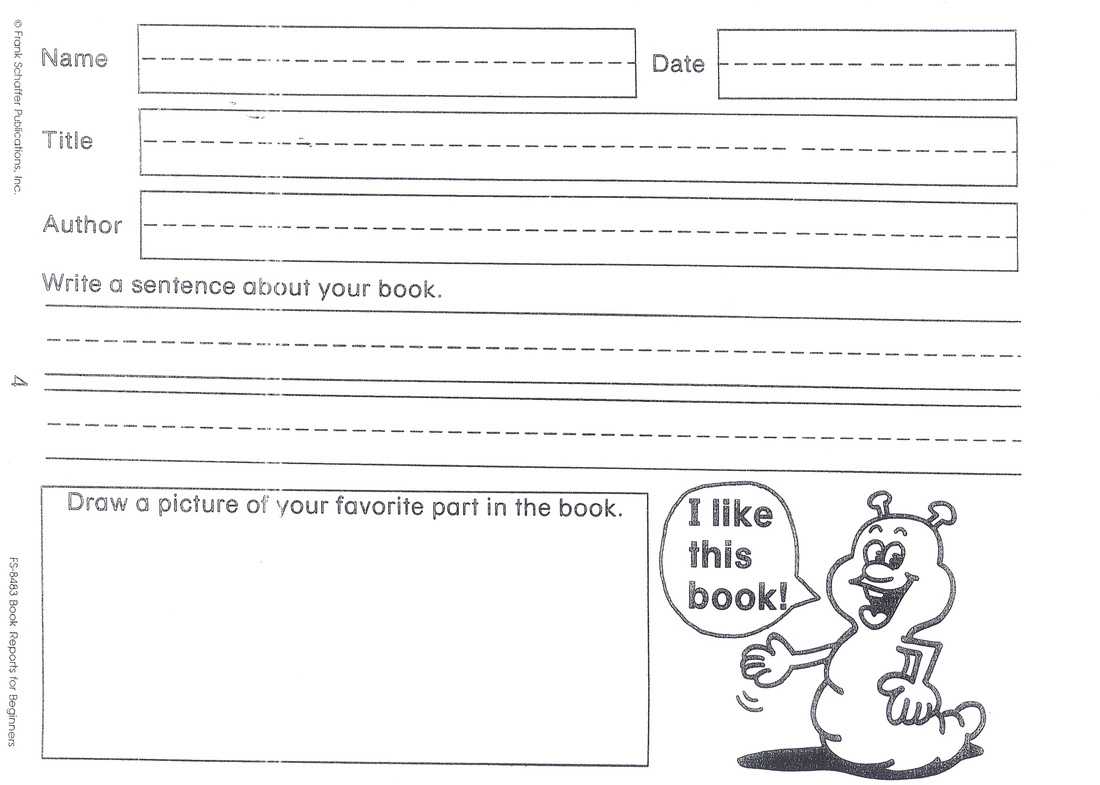 Summer Book Report – Mrs. Kozlowski's First Grade In 1St Grade Book Report Template