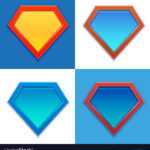 Superhero Logo Template Blank Super Hero Badge Set Regarding Blank Superman Logo Template