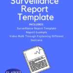 Surveillance Report Template throughout Private Investigator Surveillance Report Template