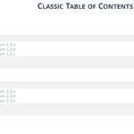 Table Of Content Templates For Powerpoint And Keynote With Microsoft Word Table Of Contents Template