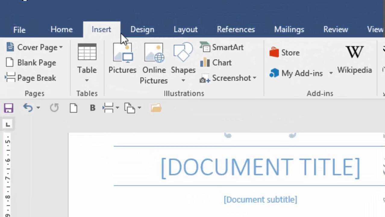 Table Of Contents In Word 2016 For Contents Page Word Template