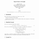 Technical Report Example – Calep.midnightpig.co Throughout Latex Template Technical Report