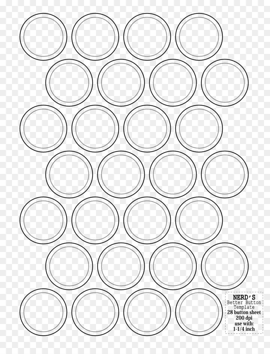 Template Circle Png Download - 1700*2200 - Free Transparent Throughout Button Template For Word