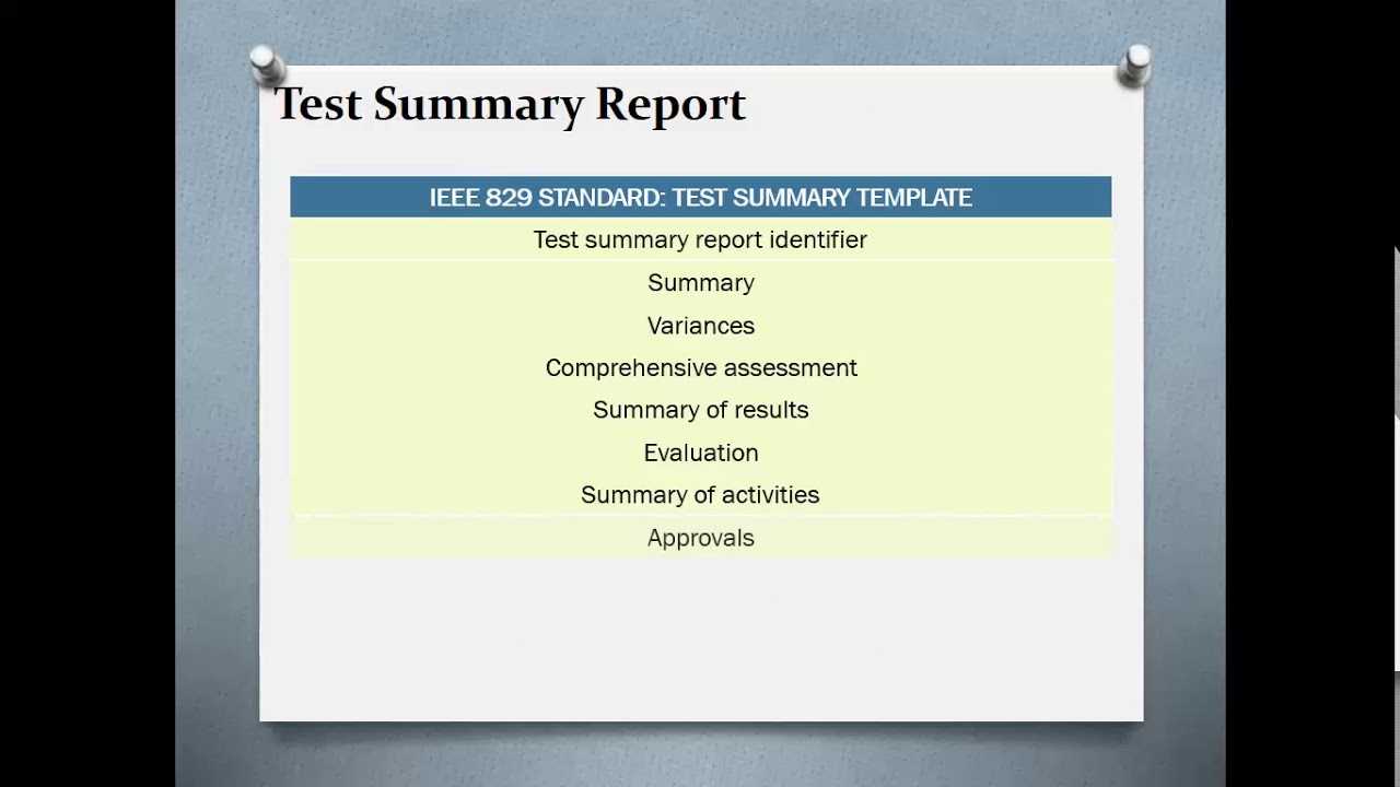 Test Summary Reports | Qa Platforms Intended For Test Result Report Template