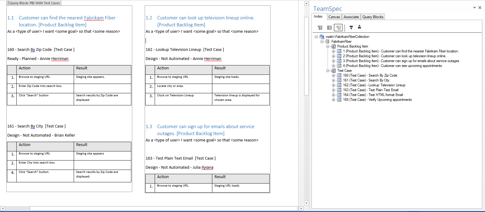 Tfs Test Management In Word | Teamsolutions Within Test Template For Word