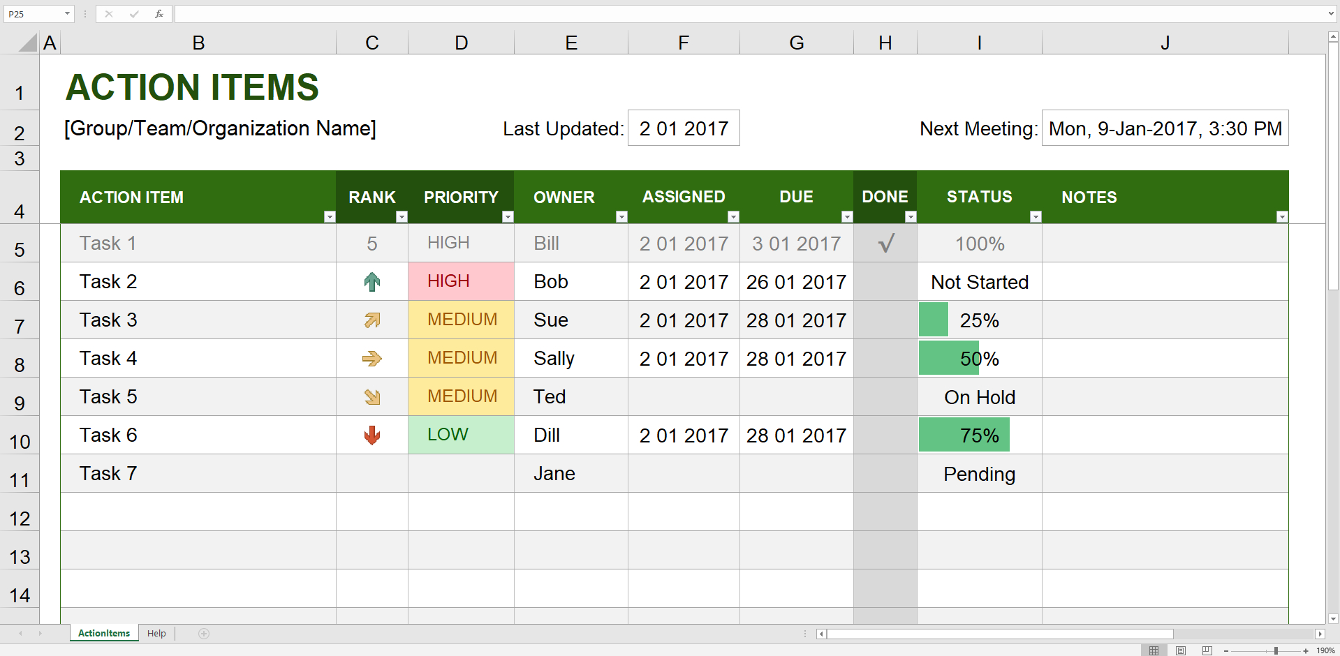 The 7 Best Project Management Templates For Excel (2019) Throughout Project Status Report Template Excel Download Filetype Xls
