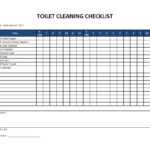 Toilet Cleaning Checklist Xls – Calep.midnightpig.co Throughout Cleaning Report Template