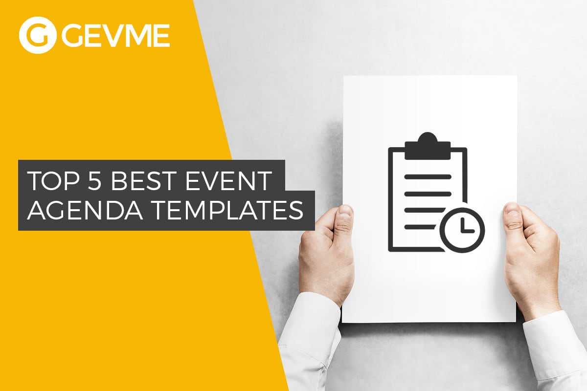 Top 5 Best Event Agenda Templates Regarding Event Agenda Template Word