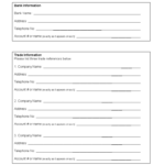 Trade Reference Forms – Calep.midnightpig.co In Enquiry Form Template Word