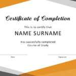 Training Certificate Template Free Download – Dalep Regarding Certificate Templates For Word Free Downloads