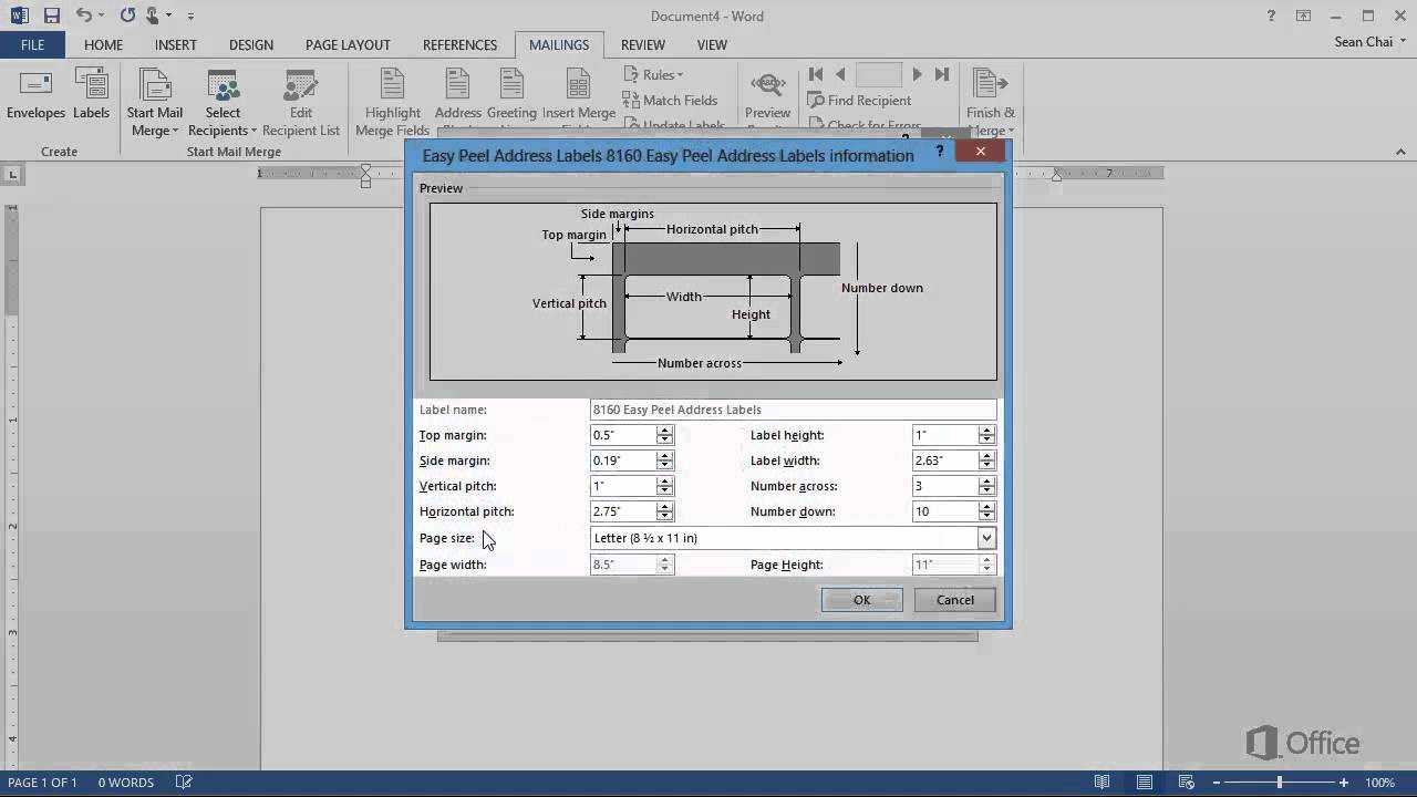 Training – Create Labels In Word 2013 Create And Print Labels – Video 1 Of 4 With How To Create A Template In Word 2013