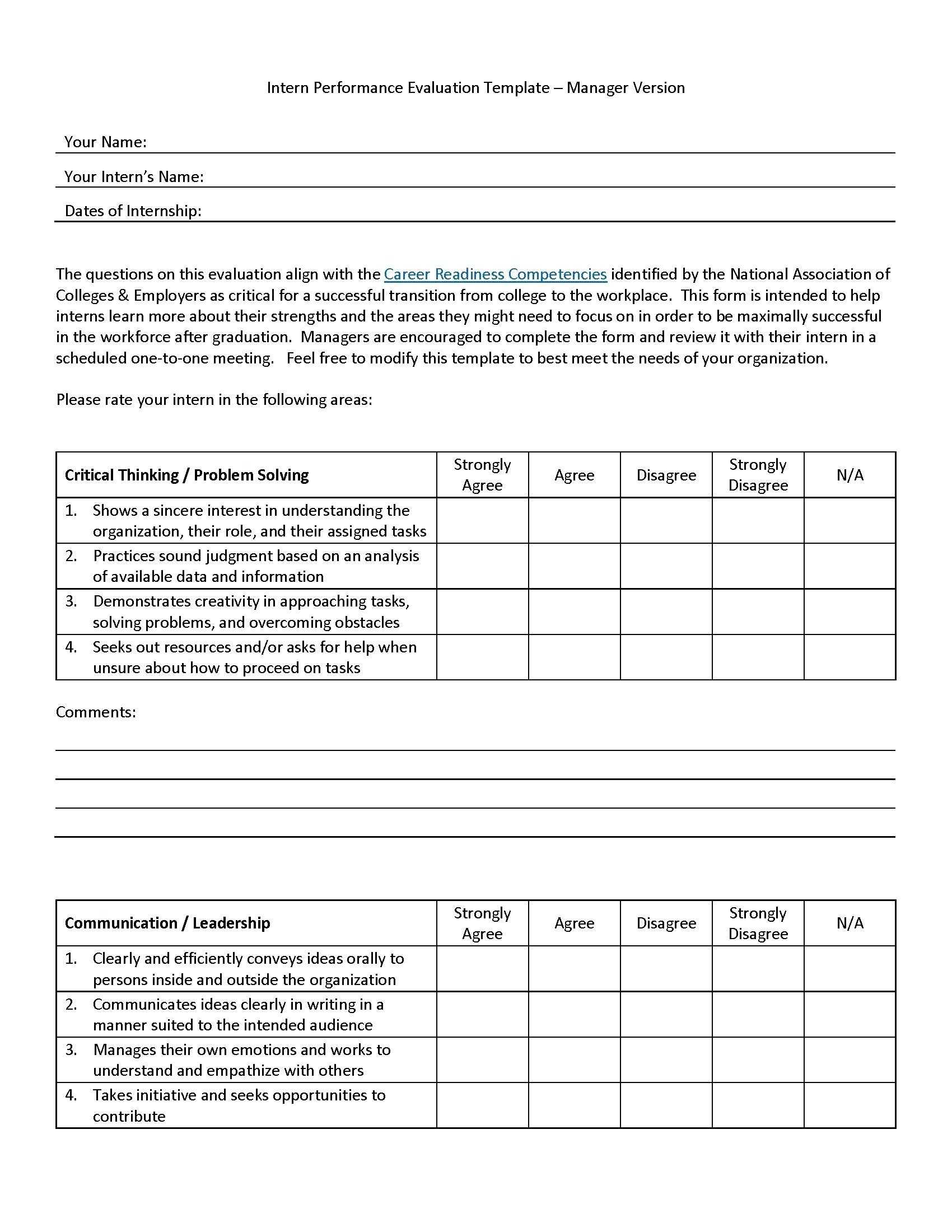 Training Evaluation Template – Bestawnings Inside Sound Report Template