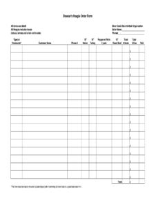 Uniform Order Form - Fill Online, Printable, Fillable, Blank intended for Blank Fundraiser Order Form Template