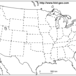 Us States Blank Map (48 States) For United States Map Template Blank