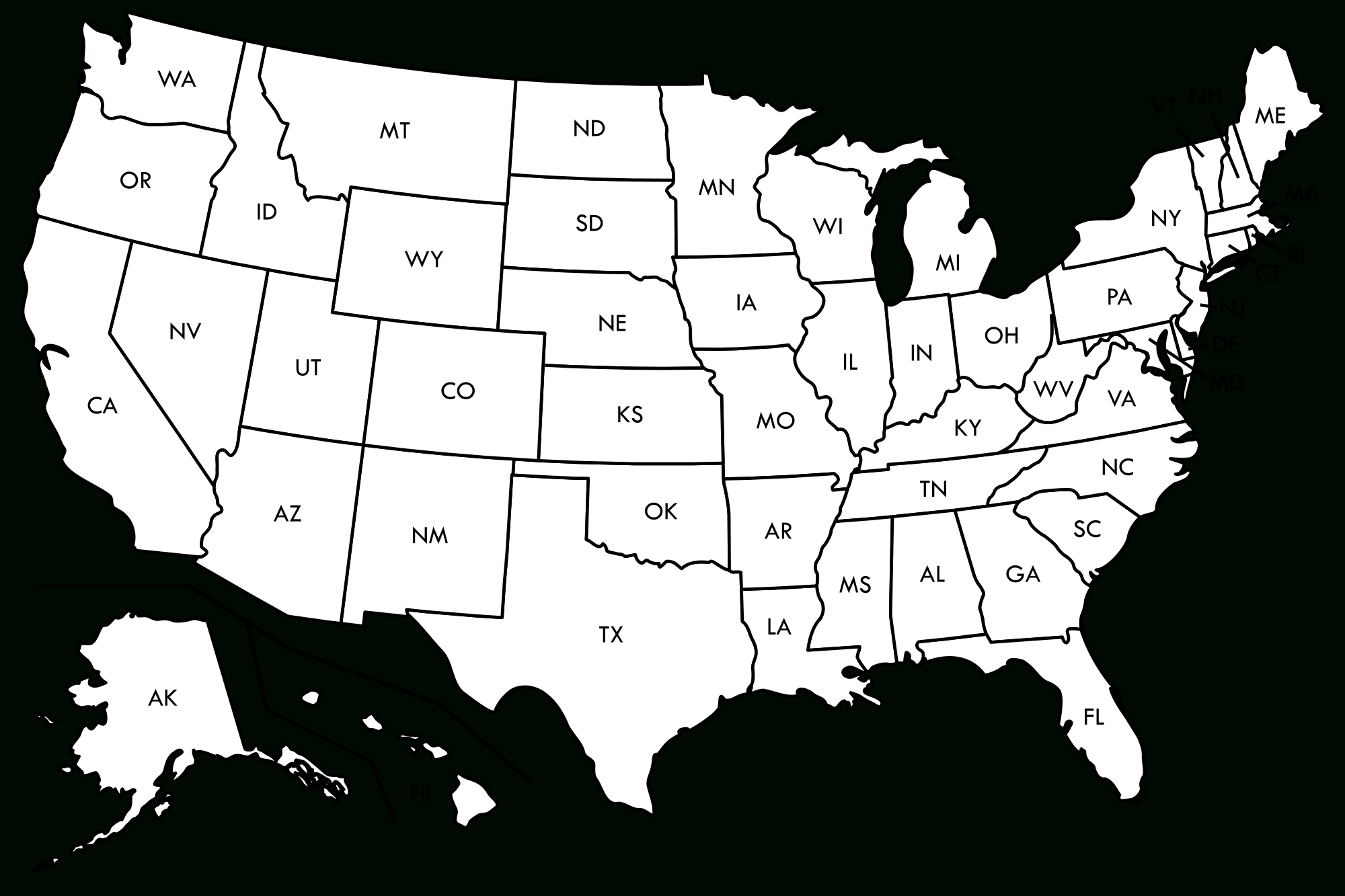 Usa Map Outline Png, Picture #760029 Usa Map Outline Png Inside United States Map Template Blank