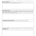 Useful Lesson Plan For Nursery English 30 Images Of Blank Inside Blank Unit Lesson Plan Template