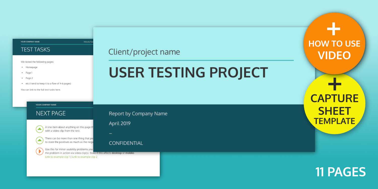 User Testing Report Template – Ux Design Templates Within Usability Test Report Template