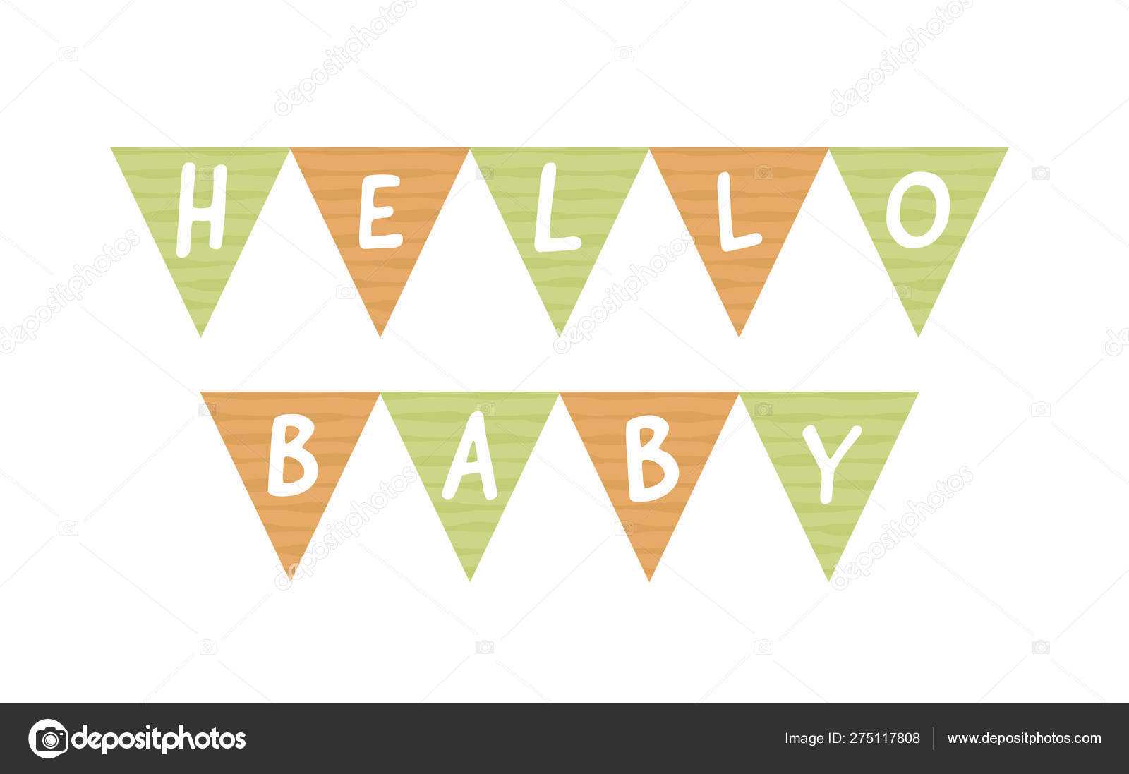 Vector Baby Shower Banner Template. Scandinavian Design Throughout Baby Shower Banner Template
