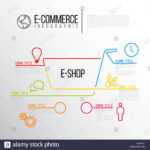 Vector E Commerce E Shop Infographic Report Template Made Intended For Shop Report Template