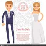 Vector Wedding Banner Template. Decorative Flyer With Bride Inside Bride To Be Banner Template