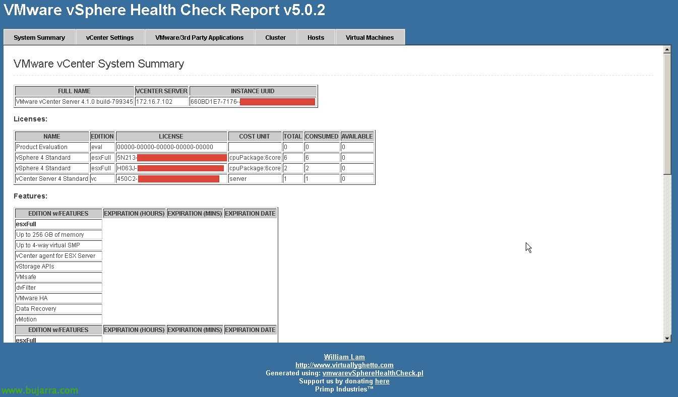 Vmware Vsphere Health Check Report | Blog Bujarra With Sql Server Health Check Report Template