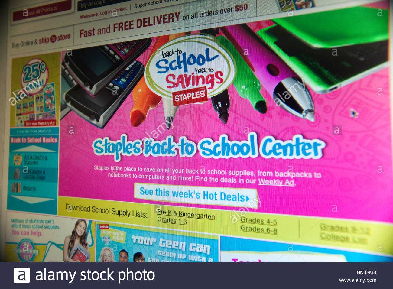 Website Banner Ads Stock Photos & Website Banner Ads Stock In Staples Banner Template