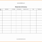 Weekly Call Report Template With Regard To Sales Call Report Template