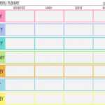 Weekly Meal Plan Template Excel – Dalep.midnightpig.co Inside Menu Planning Template Word