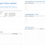 Weekly Project Status Report Sample – Falep.midnightpig.co For Project Status Report Template Word 2010