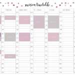 Weekly Revision Timetable – Falep.midnightpig.co In Blank Revision Timetable Template