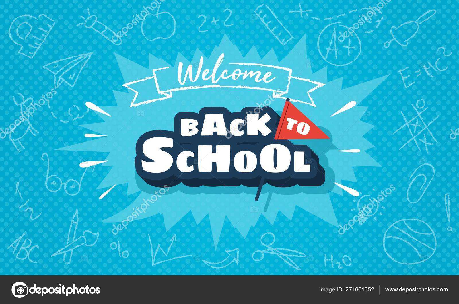 Welcome Back To School Horizontal Banner Template For Web In Welcome Banner Template