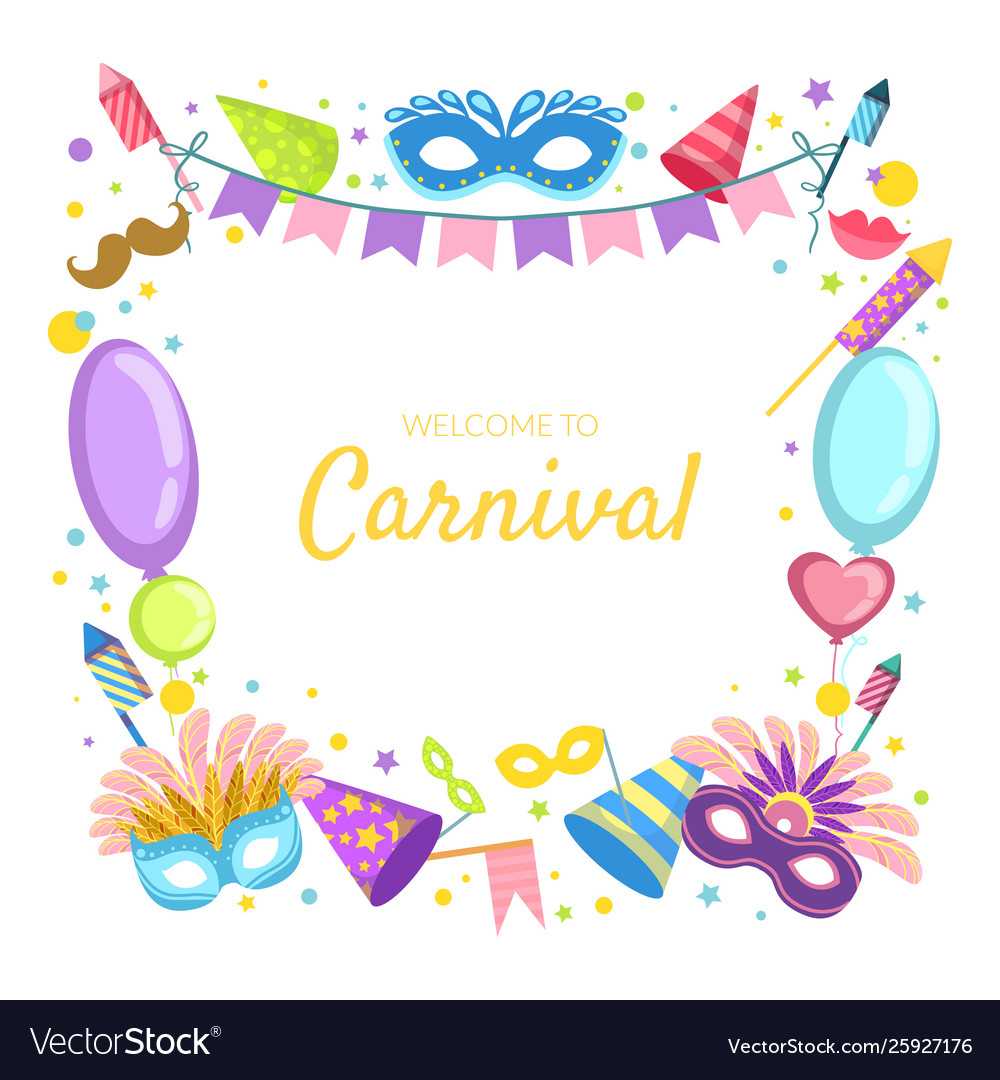 Welcome To Carnival Banner Template Celebration With Welcome Banner Template