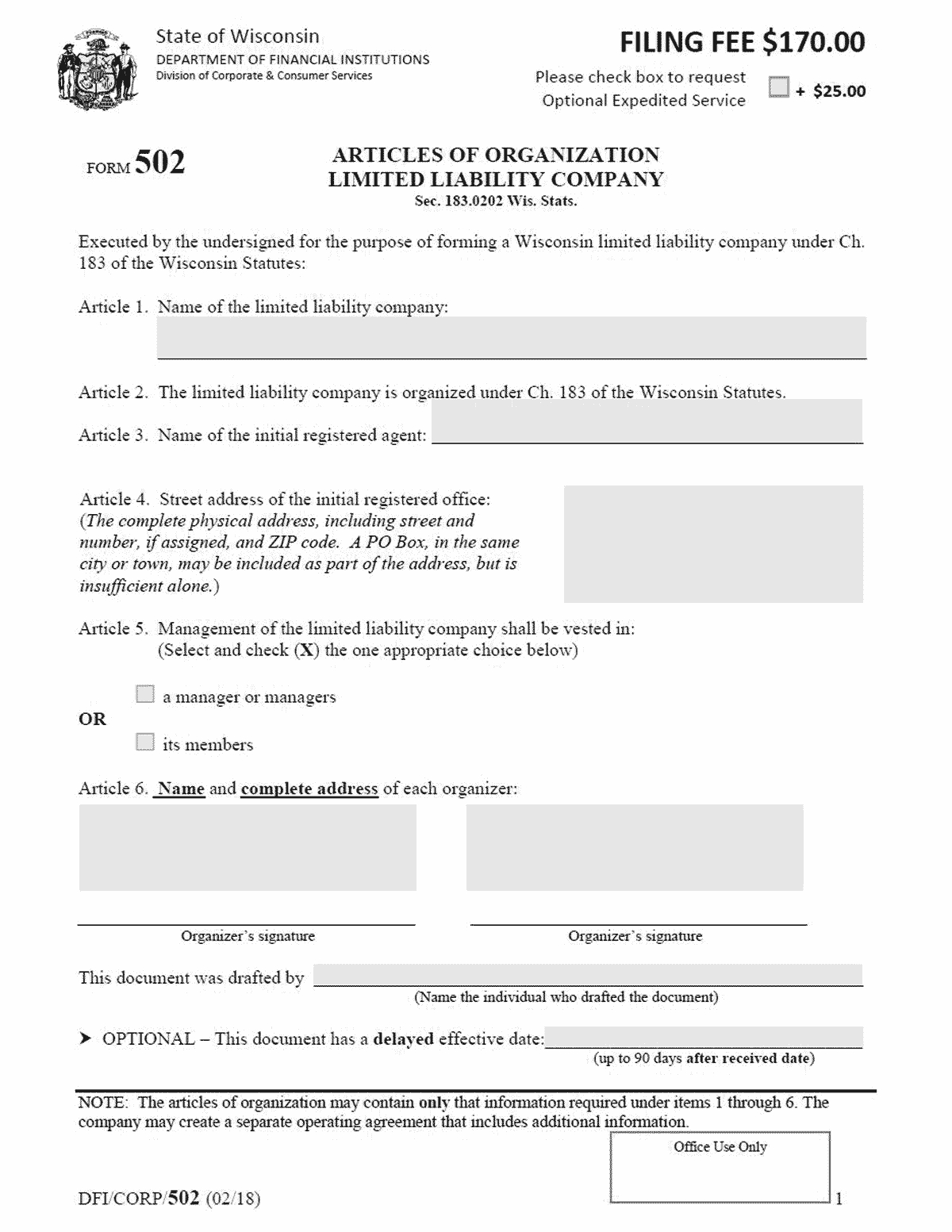 Wisconsin Llc - How To Form An Llc In Wisconsin For Llc Annual Report Template