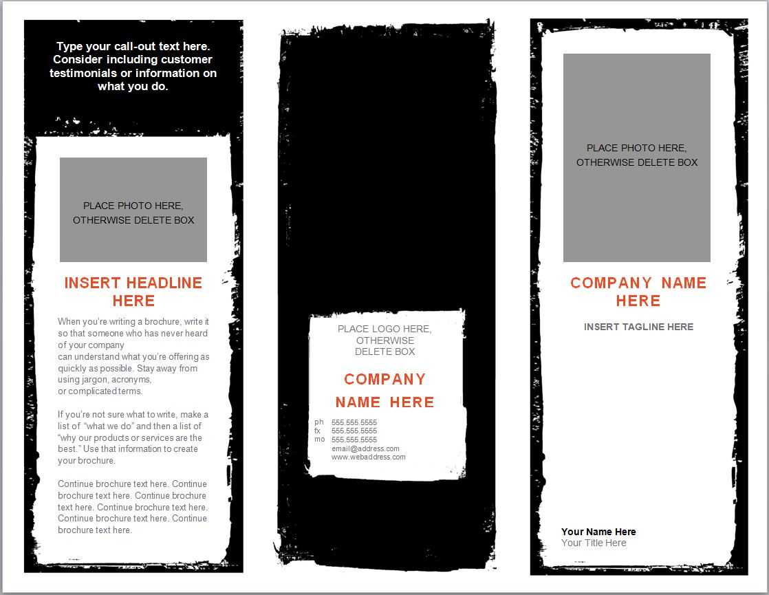 Word Brochure Template | Brochure Template Word Regarding Free Brochure Templates For Word 2010