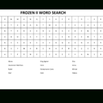 Word Search Frozen 2 With Answers | Templates At Intended For Word Sleuth Template