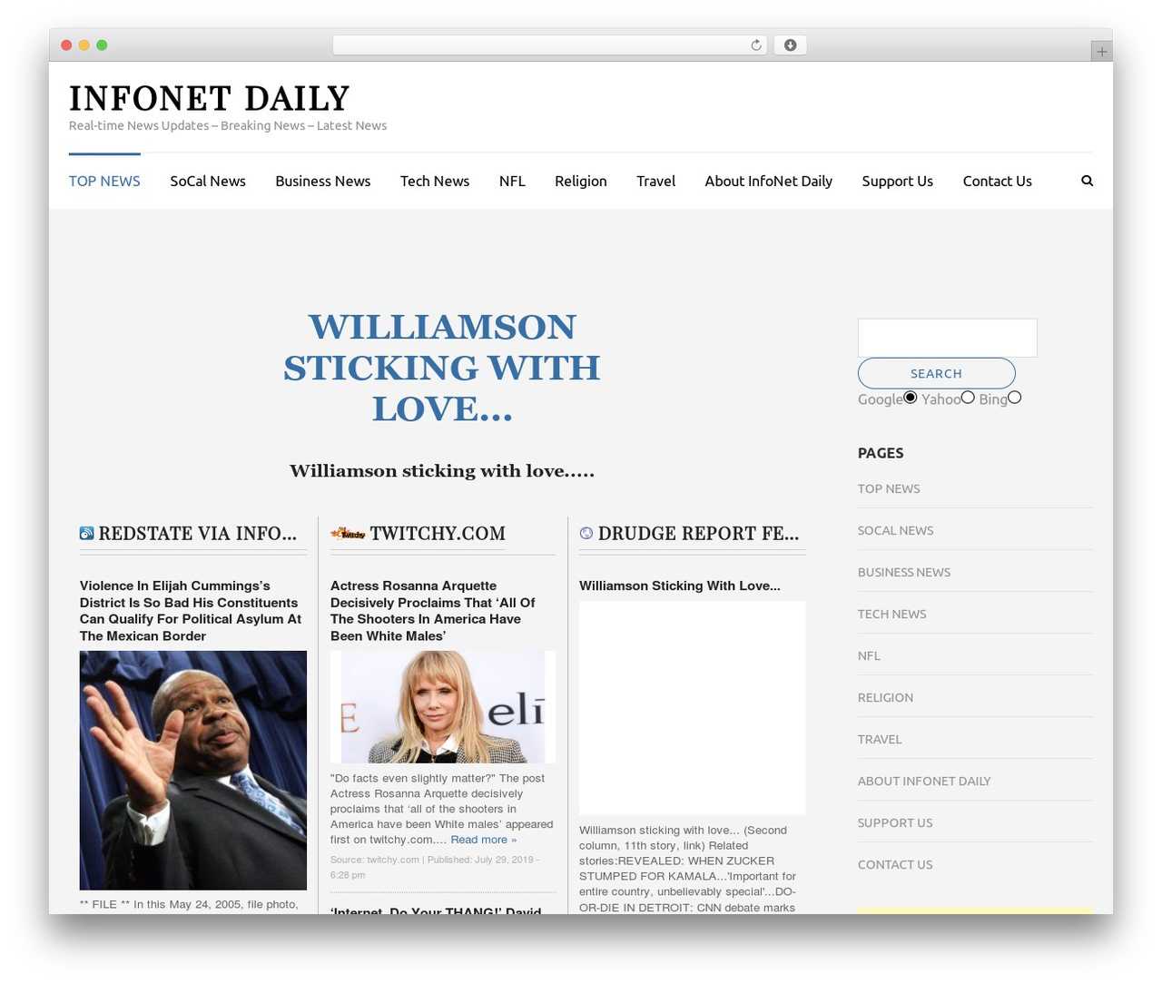 WordPress Theme Twitchy 2016Townhall Media Throughout Drudge Report Template