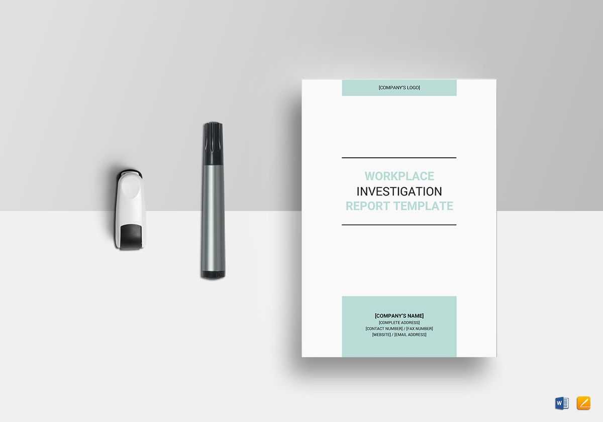Workplace Investigation Report Template Within Investigation Report Template Doc