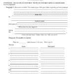 Worksheet Book Report | Printable Worksheets And Activities For Book Report Template 6Th Grade